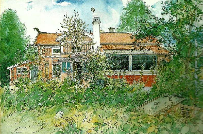 Carl Larsson stugan Sweden oil painting art